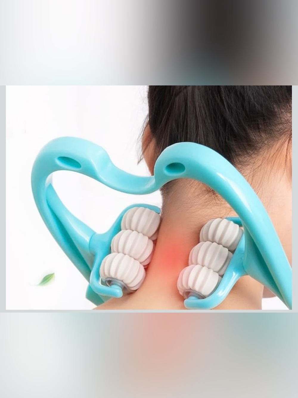 Ergonomic Neck Roller Massager in Light Blue Cervical Massager